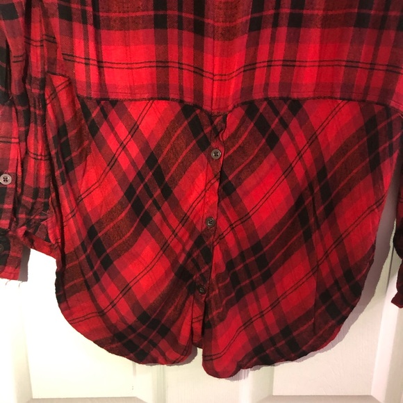 Lucky Brand Red/Black Plaid Shirt - Picture 7 of 7